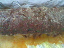 Rocambole de carne do Nick