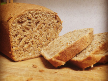 Pão integral caseiro