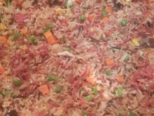 Arroz carreteiro light da Bia