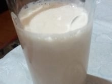 Receita de vitamina de iogurte de morango gelada
