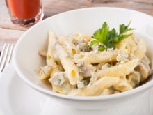Penne ao molho de cogumelos