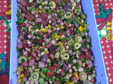 Salada de guandu natalina