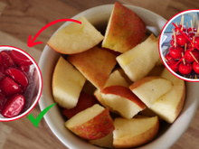 Maçã do amor picada dá certo se você seguir essas dicas para caramelizar a fruta cortada: "Os dois segredos são..."