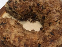 Bolo de aveia com frutas
