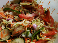 Salada colorida