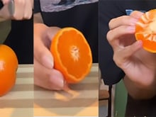 Se sua mãe não te contou, eu te conto: é assim que corta tangerina do jeito certo para comer os gomos rapidinho