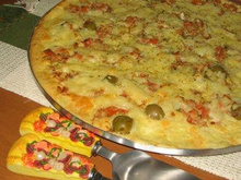 Pizza de liquidificador da Tia Maria