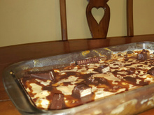 Pavê com creme de banana