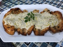Filé de peixe com alho poró