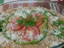 Risoto de frango desfiado com tomate seco