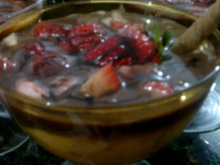 Sobremesa duas cores