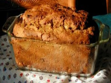 Pão de abóbora e nozes