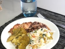 Salada de arroz integral