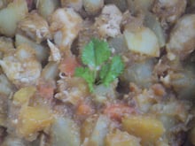Peito de frango com legumes