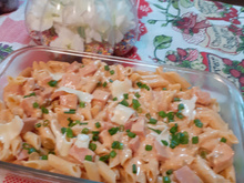 Macarronada cremosa, simples e fácil