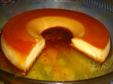 Pudim com coco