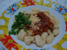 Nhoque de aipim (mandioca ou macaxeira)