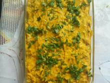 Creme de abóbora cabotiá com filé de frango