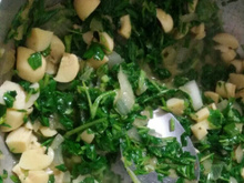 Risoto de rúcula com tomate seco