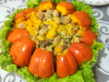 Moranga recheada com três carnes