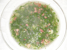 Caldo verde caprichado
