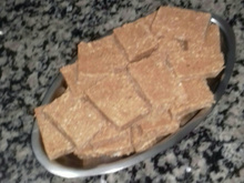 Paçoca de amendoim e bolacha de maizena