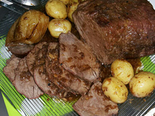 Picanha no forno com molho de cerveja