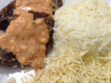 Picanha assada ao molho picante