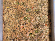 Torta de sardinha saudável com massa integral