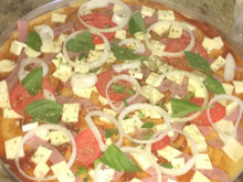 Pizza de pão velho