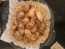 Bolinhos de purê de batata e atum
