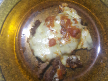 Carré ao molho e queijos