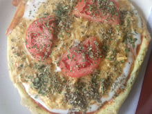 Pizza fake de crepioca da Jeeh