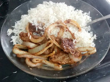 Coxão duro frito com maionese