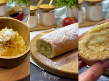 SEM GLÚTEN e ZERO LACTOSE: rocambole de maçã fácil é a receita simples que você vai querer comer todo dia