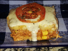 Bolo salgado de aipim