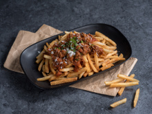 Farofa de carne moída com batata frita