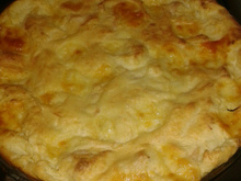 Souflé de queijo e presunto