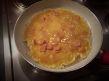 Omelete de salsicha