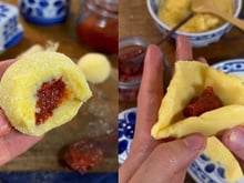 Adeus, bolo de fubá: mudei e agora só faço esse brigadeiro com fubá e recheio de goiabada para a Festa Junina!