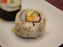 Sushi de legumes fácil