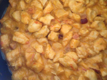 Peito de frango em cubos