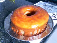 Bolo de fubá com goiabada