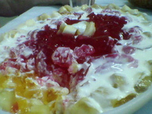 Gelatina com frutas