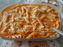 Macarrão penne na panela de pressão