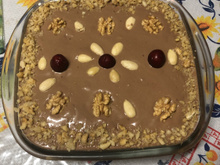 Pavê de nozes e amêndoas da Dani