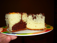 Bolo de iogurte e chocolate