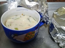 Chawan-mushi - pudim salgado de ovos no vapor da Lucy