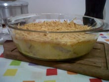 Escondidinho de frango com creme de milho