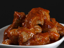 Filézinho suíno marinado em gengibre e manjericão